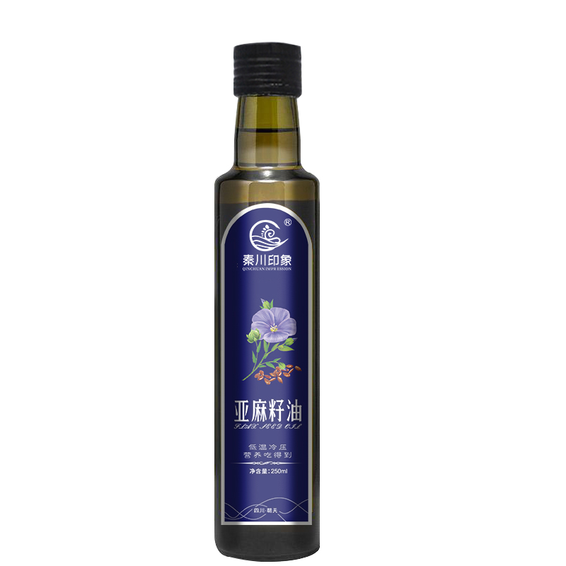 秦川印象亚麻籽油250ml/瓶