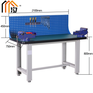 汐重型钳工操作台 工具桌210cm张