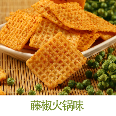 36包-900克-傻二哥时光锅巴蟹香蛋黄味-香辣小龙虾味-藤椒火锅味-大袋混合装酌酒网红零食礼包