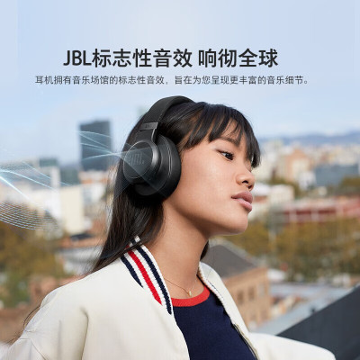 JBL LIVE660NC LIVE660NC 自适应主动降噪蓝牙耳机深海蓝