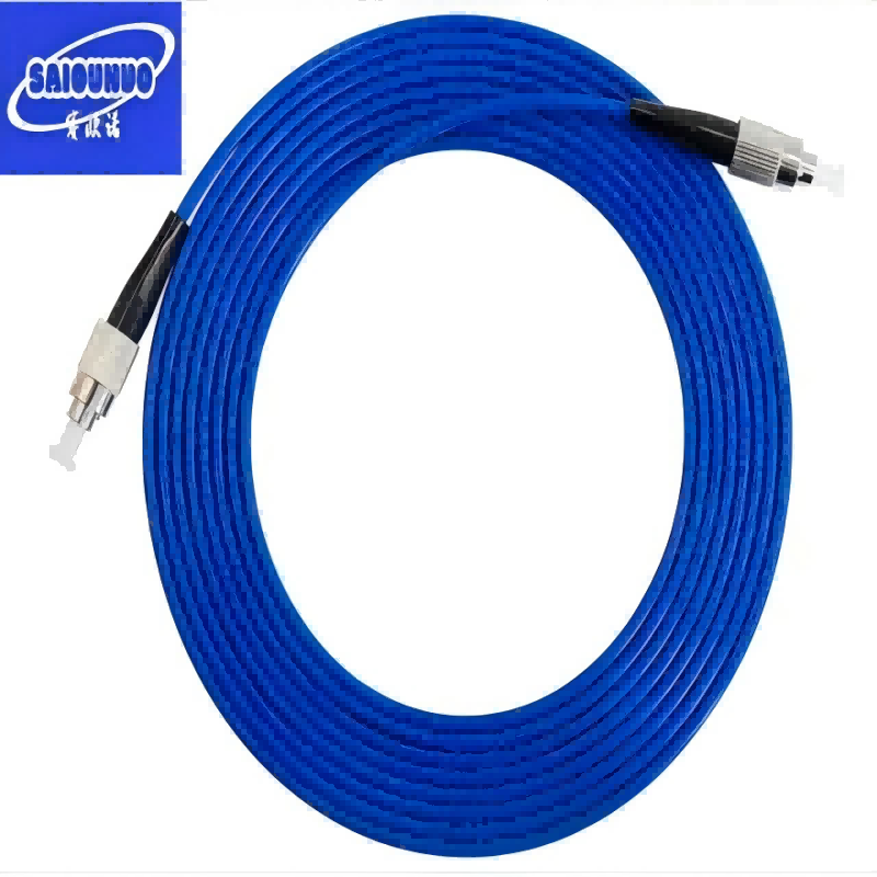 蓝色铠装尾纤 FC-FC 5米 根