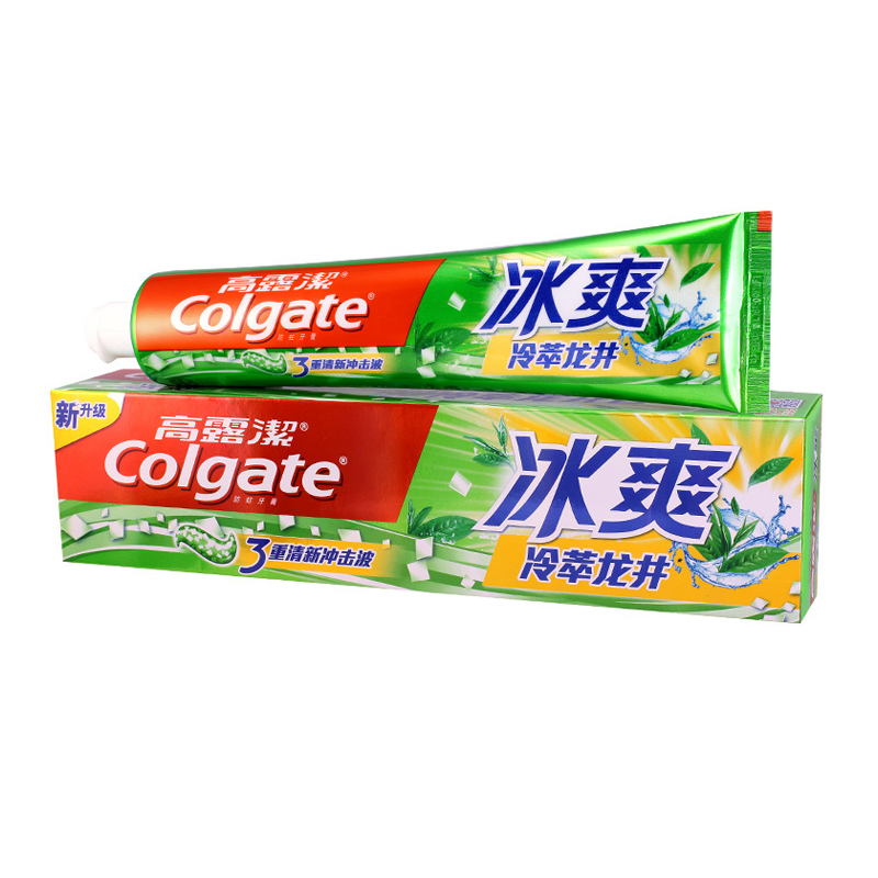 高露洁(colgate)牙膏冰爽冷萃龙井180g