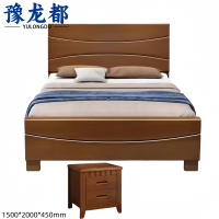 豫龙都 床+床头柜 1.5m套