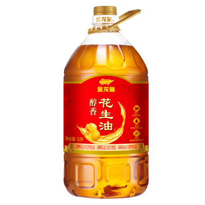 金龙鱼醇香压榨一级花生油5L