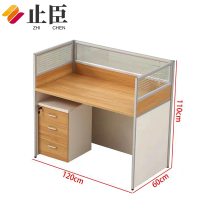 止臣 屏风工位 办公桌办公家具屏风工位桌职员桌电脑桌财务桌简约现代屏风卡座 G6