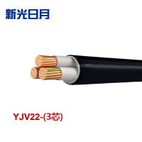 新光日月 交联聚乙烯绝缘铠装电力电缆YJV22(3芯)4平方/每米