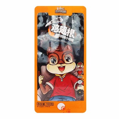 三只松鼠鸡腿160g香味浓郁皮薄肉美松软滑嫩奥尔良味140004