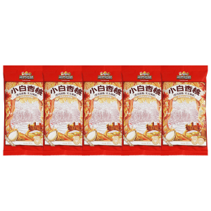 三只松鼠小白杏核休闲杏核仁休闲坚果零食香脆干果小吃80g*5袋