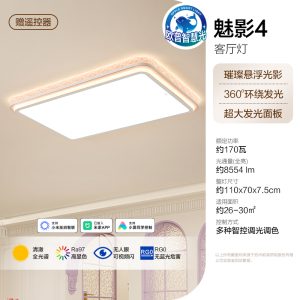 欧普照明轻奢装饰客厅灯吸顶灯超大瓦数高亮吸顶灯灯具家用