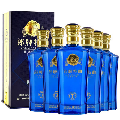 郎酒 郎牌特曲窖藏7号 50度 500ml*6整箱装 浓香型白酒