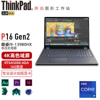ThinkPad P16 (07CD) 英特尔酷睿i9 16英寸高性能轻薄设计师工作站笔记本电脑 i9-13980HX 64G 2TB RTXA5000 16G 4K超清