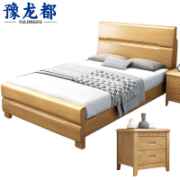 豫龙都单人床+床头柜 1.2m套