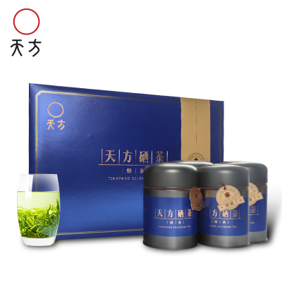 2021年春茶新茶天方280g/盒特级Ⅰ硒茶绿茶明前高山绿茶礼盒装茶叶安徽茶礼盒石台硒茶