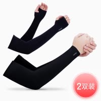 啄木鸟夏季冰丝袖套女防紫外线手臂套袖男袖冰爽手套长款防晒护臂