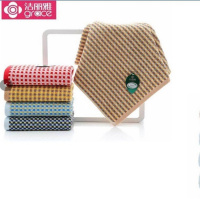 洁丽雅毛巾棉吸水情侣柔软家用洗脸巾提花毛巾 随机色 [72*34cm]2条装