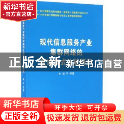 正版 现代信息服务产业集群网络的区域模块比较研究 胡平等著 西