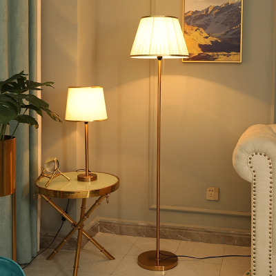  如华福禄落地灯ins客厅卧室床头沙发创意轻奢金色装饰遥控 调光立式台灯