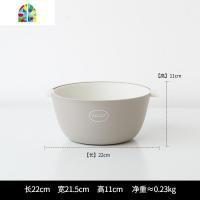 北欧风家用厨房洗菜盆洗菜大号客厅水果盘创意双层果篮 FENGHOU A-O形灰白[小号]洗菜篮洗菜篮