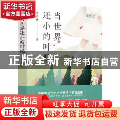 正版 当世界还小的时候 张君燕,九志天达 出品 江西人民出版社