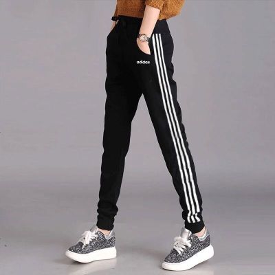 Adidas阿迪达斯卫裤长裤女2021春季新款小脚裤运动裤休闲裤GP7131