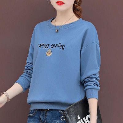 卫衣早春新款T恤秋季百搭女薄款超火外套ins套头圆领卫衣衫伊格(shanyige)