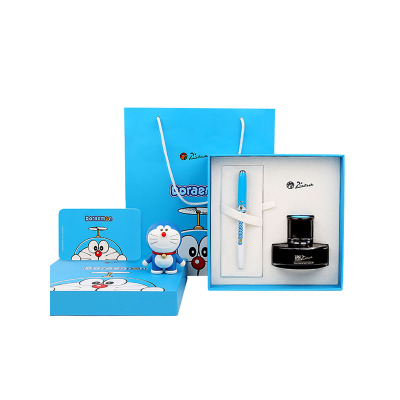 毕加索&哆啦A梦联名款钢笔带墨水礼盒套装机器猫商务办公墨水笔学生用成人练字送礼礼物礼品