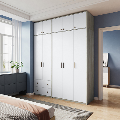 全友家居衣柜北欧风感应卧室衣橱大小户型 多功能组合衣柜