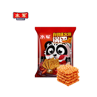 水军锅巴70g*4袋（川味火锅）海鲜糯米蟹香肉松锅巴办公室宿舍休闲小零食