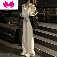 七斓女装2023新款茶系穿搭配一整套气质名媛盐系轻熟卫衣套装