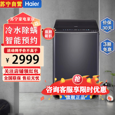 Haier/海尔XQS100-BE568精华双动力直驱变频10KG全自动洗衣机家用