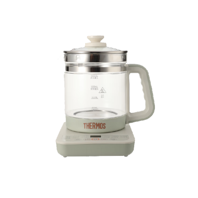 魔师(THERMOS)家用养生壶钛底盘一体茶水分离控温泡茶好茶烧水壶电热水壶煮茶壶 膳魔师白EHA-1616E- 1.5