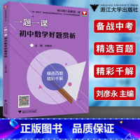 [正版]一题一课初中数学好题赏析刘彦永 初中数学七八年级上下册一题多解一题多变初一初二初三基础知识知识大全 中考数学专