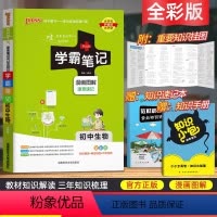 生物[学霸笔记] 初中通用 [正版]2024学霸笔记初中生物全彩通用版 初中生物知识大全基础知识清单手册图解速记初一二年