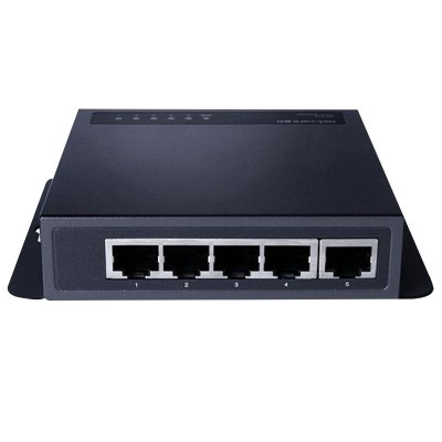 磊科(Netcore)NS315V25口全千兆桌面式以太网交换机即插即用铁壳