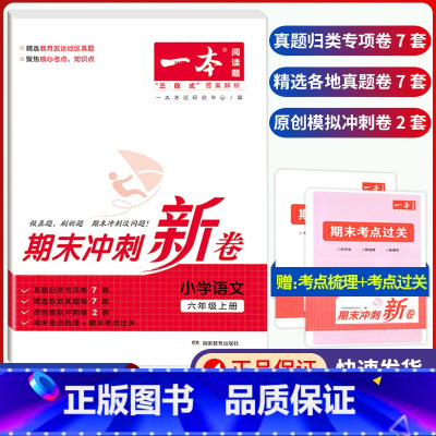 6年级上册 语文 期末冲刺新卷 小学通用 [正版]小学期末冲刺新卷语文数学一年级二年级三年级上册下册四五六年级人教版单元