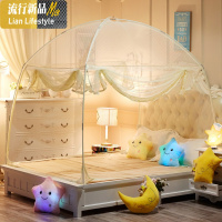 [亏本]蒙古包蚊帐三开1.2m床拉链1.5米单人学生宿舍双人家用 三维工匠