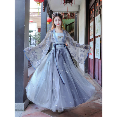 品牌好货-汉服女中国风学生古装仙气飘逸古风齐胸齐腰襦裙春樱秋冬季