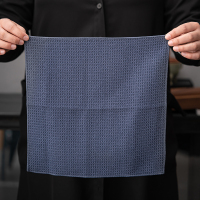 苏氏陶瓷(SUSHI CERAMICS)天蓝色涤棉茶巾吸水茶桌布茶道茶席禅意干泡茶壶垫