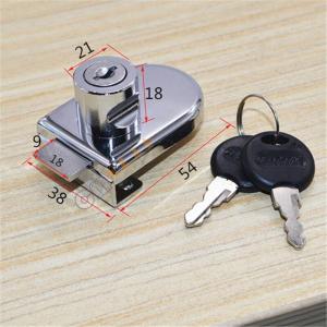 BONJEAN玻璃柜锁展示柜锁单双橱窗锁柜台锁免开孔柜锁