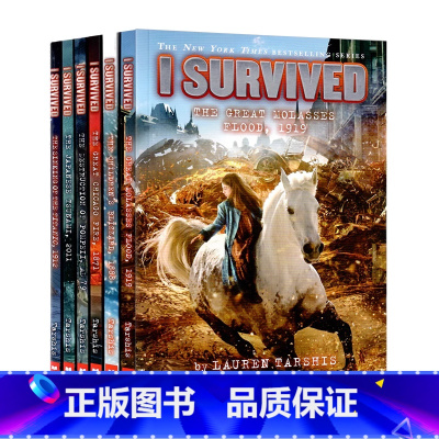 幸存者6册套装(小说) [正版]I Survived 幸存者系列 英文原版小说 灾难历史逃生指南 青少年课外阅读章节书科