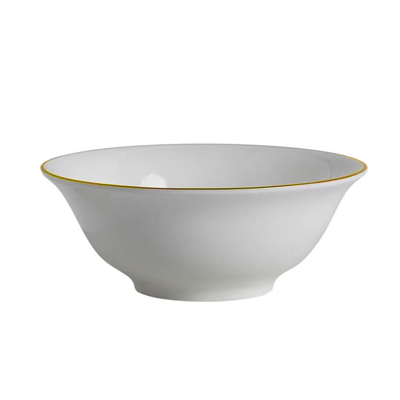 北国风光 骨瓷镶金碗TS-4英寸反口碗个