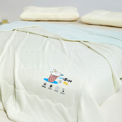 無印良品 锦胺凉感冰淇淋被 米黄 MJ-B2025-0193 200*230(±2)cm 1300g