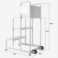 环奥3步梯(一体款)长60cm宽53cm、高1米,距离地0.7米