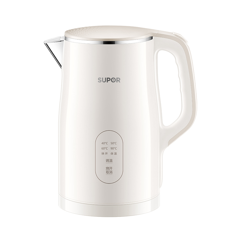 苏泊尔SUPOR电水壶SW-17S03F 底盘加热保温功能不锈钢材质