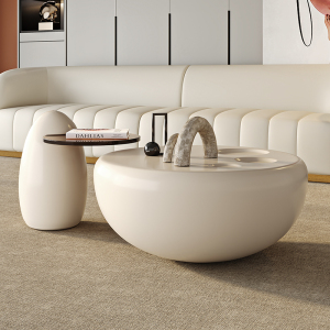 意式轻奢设计岩板茶几电视柜客厅轻奢家用-卡尔适2328