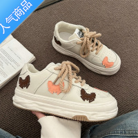 SUNTEK奶fufu小白鞋女2023夏春新款日系小众休闲板鞋厚底运动鞋ins