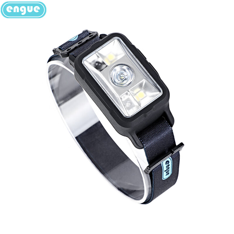 engue恩谷 夜钓骑行LED灯可充电 黑色1200毫安头灯 感应充电款 EG-810