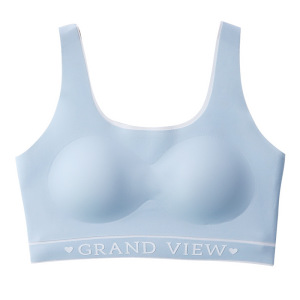 少女内衣初中高学生青春发育期无痕文胸固定杯女大童运动防震背心