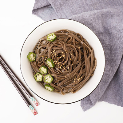 舌里荞麦面面条挂面饱腹代餐粗粮主面食全麦纯苦荞乔麦400g/袋原味400g