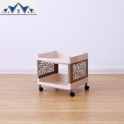 五层收纳柜子储物柜多功能经济型塑料简易卧室床头收纳柜子置物柜 三维工匠